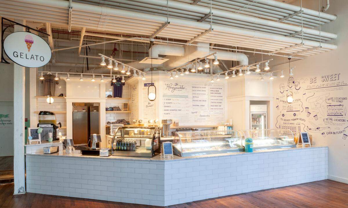 Honeysuckle Gelato offers unique, refreshing flavors and baked goods.
