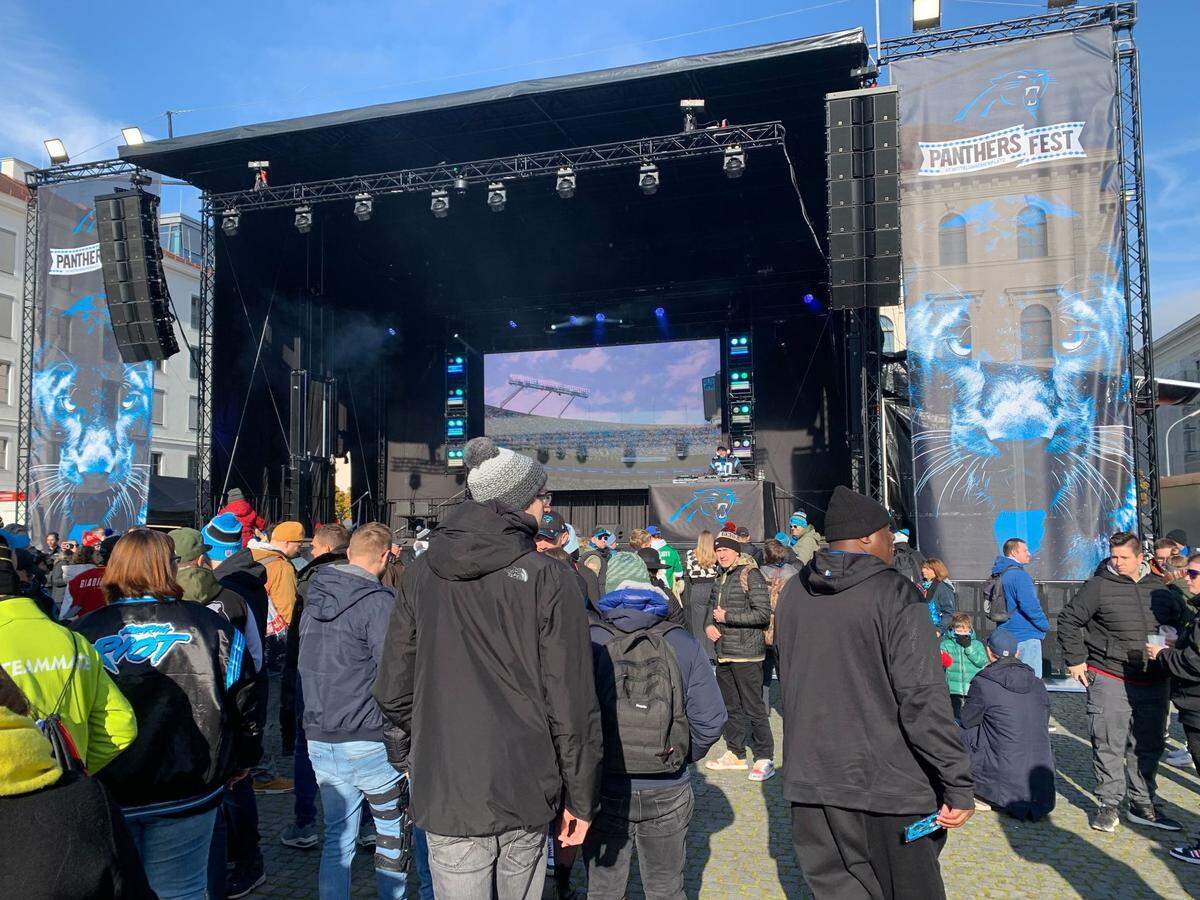 Carolina Panthers fans attended the team’s fan fest event in Munich, Germany on Saturday, Nov. 9, 2024.