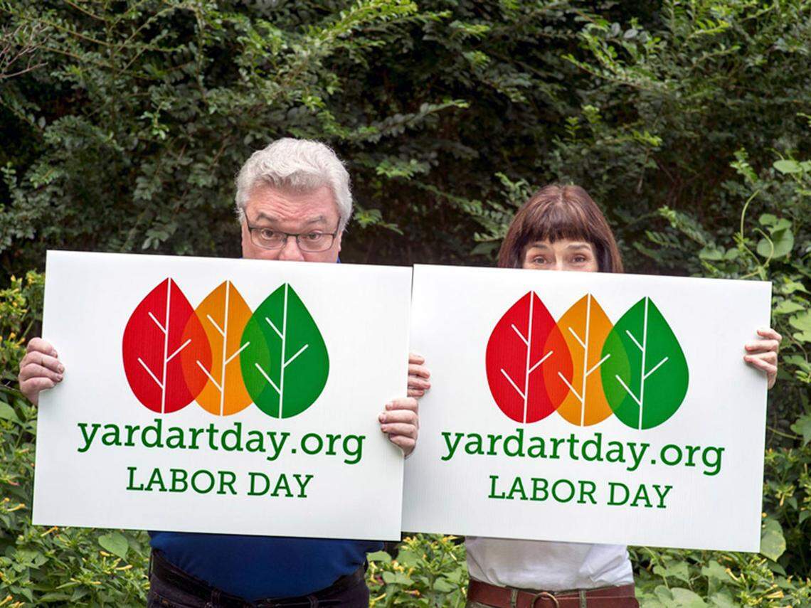 Tom Petaccia and Deborah Triplett make up the team behind Yard Art Day.