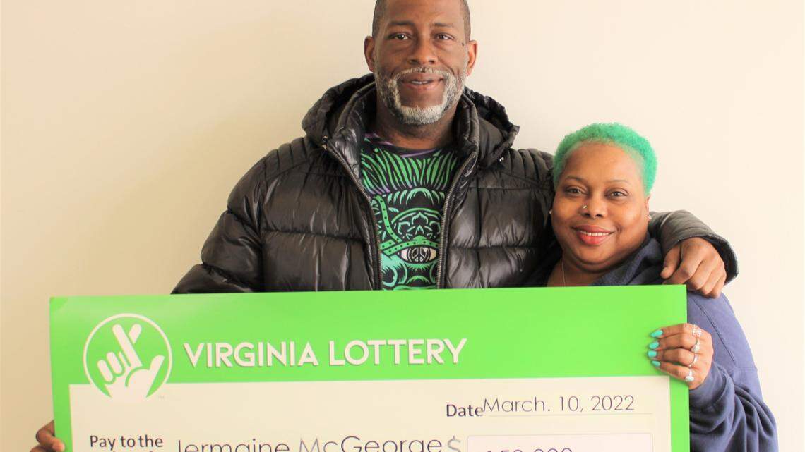 Jermaine McGeorge won a top prize in the Virginia Lottery.