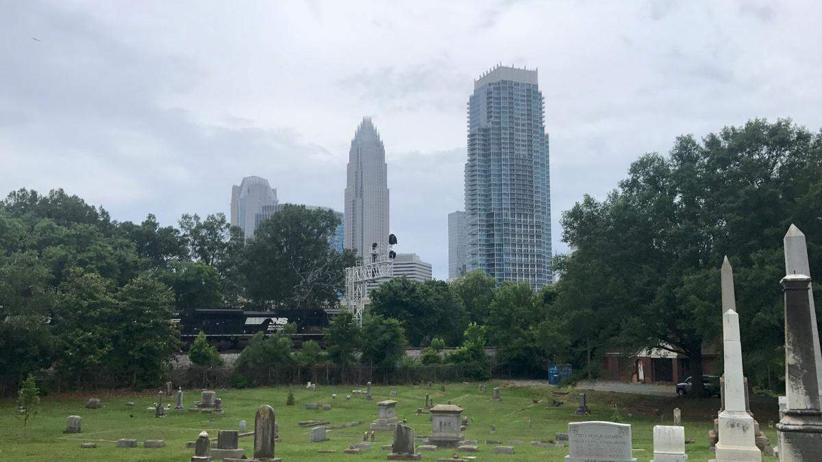 Elmwood Cemetery is located in Charlotte’s Fourth Ward.