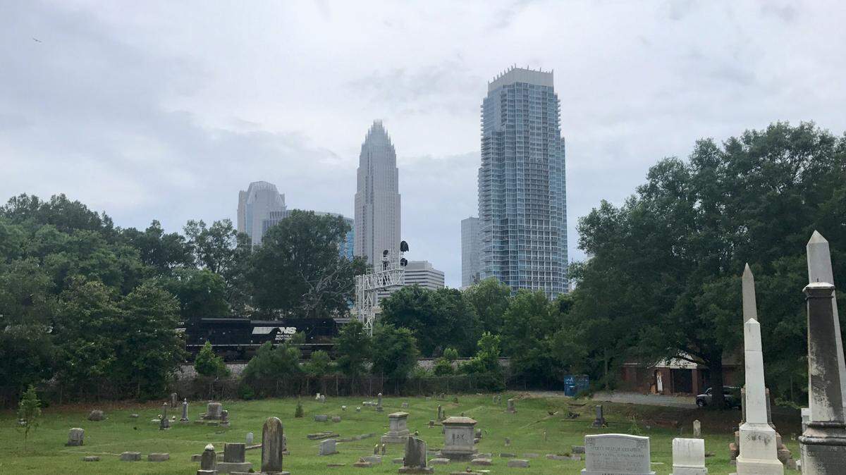 Elmwood Cemetery is located in Charlotte’s Fourth Ward.