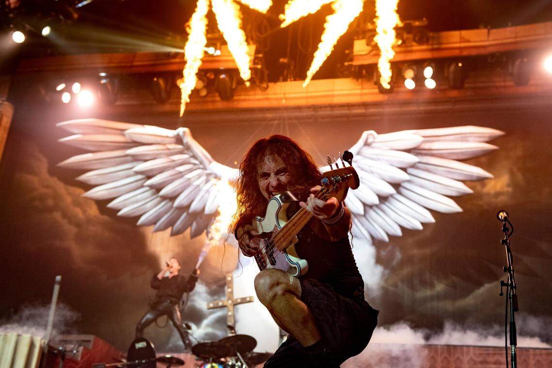 Iron Maiden bassist and songwriter Steve Harris.