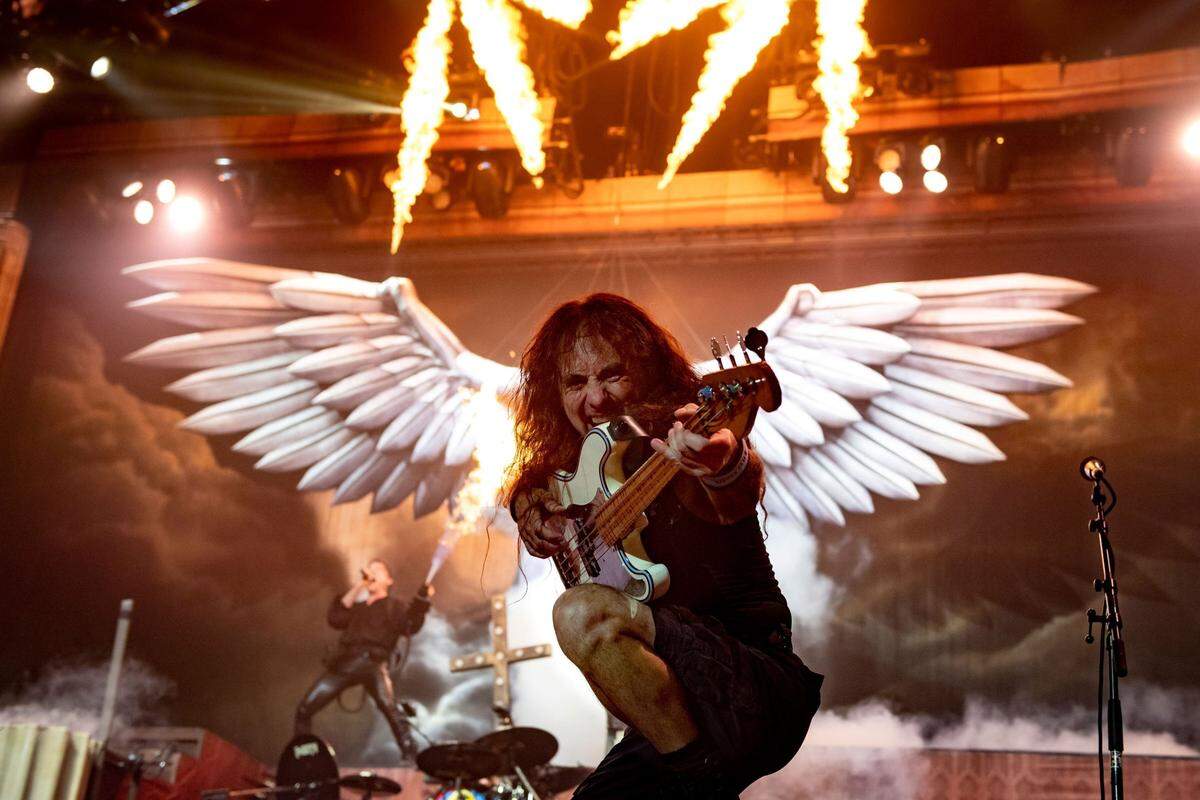 Iron Maiden bassist and songwriter Steve Harris.