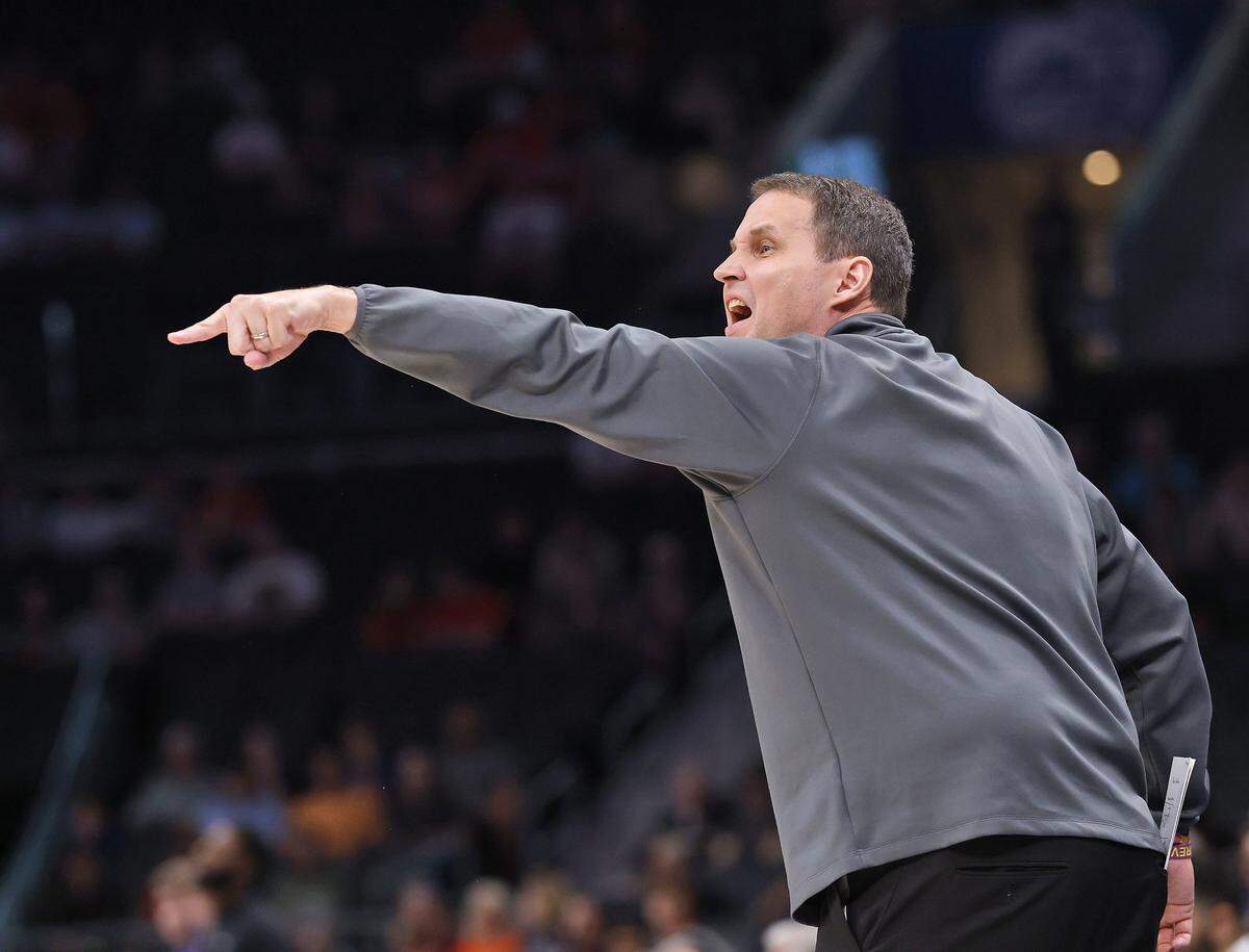 N.C. State head coach Will Wade gives instructions during the first half of the Wolfpack’s ACC Tournament game against Pitt on Wednesday 
