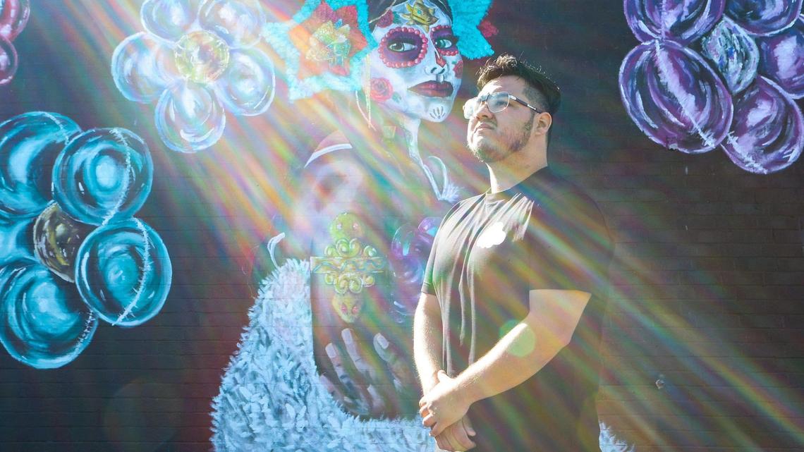 Street Culture Arte led by Jose Valentin Ramirez Cardiel received grants from the city and the ASC to create public murals in Charlotte that celebrate Latin culture. His first of several murals is on display on the side of Maria’s Mexican Restaurant on South Boulevard.