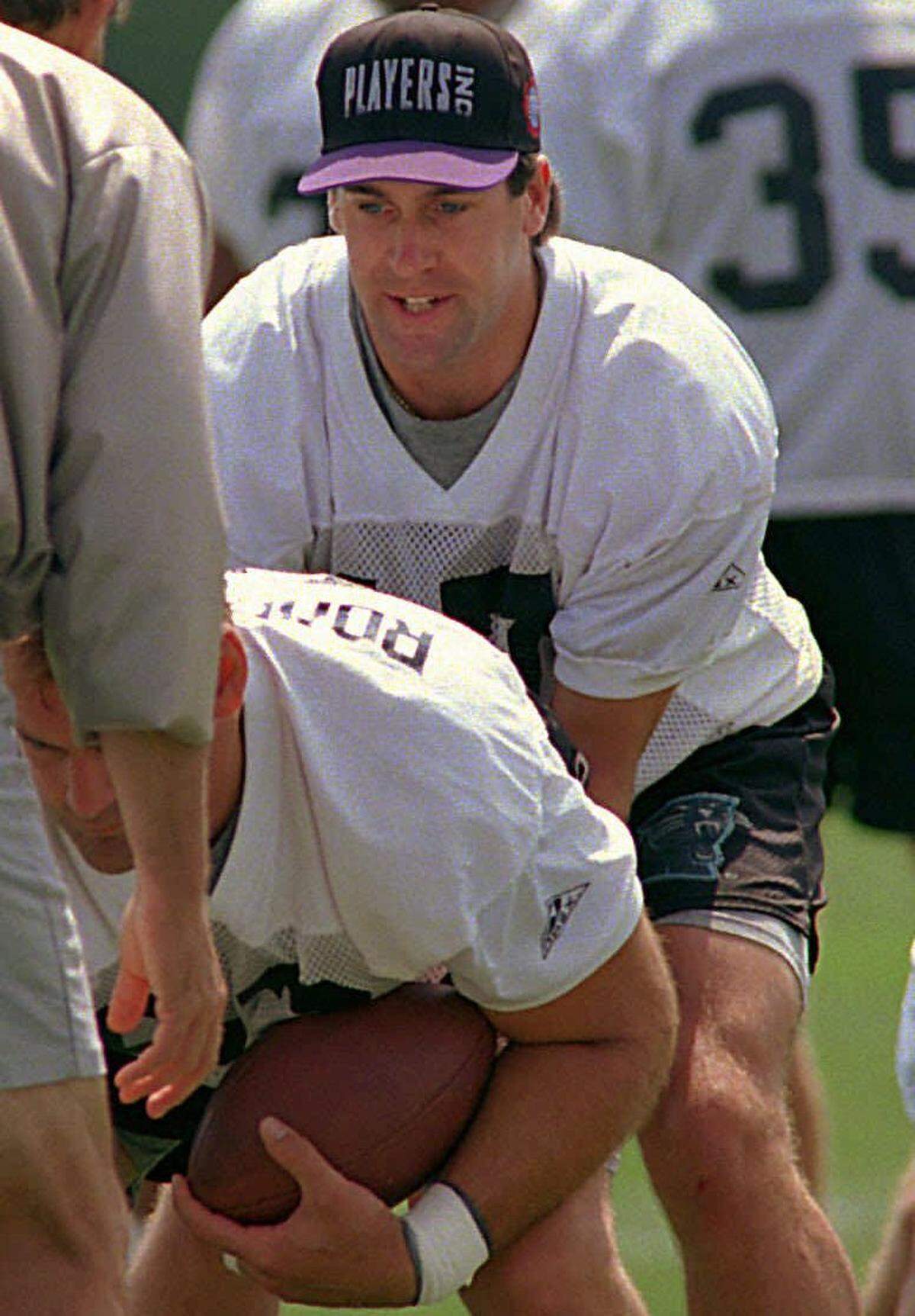 When the Carolina Panthers practiced on May 11, 1995, during their inaugural season there was only one quarterback on the field -- current Philadelphia Eagles head coach Doug Pederson.