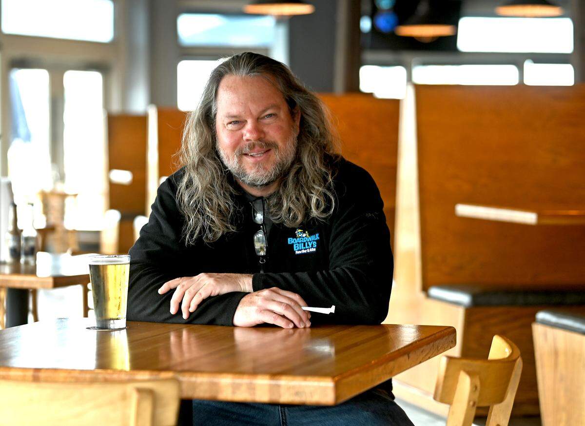Jamie Jenkins, co-owner of Boardwalk Billy’s Raw Bar and Ribs restaurant.