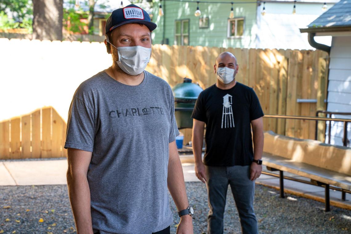 Chef Chris Coleman and general manager Sean Potter of The Goodyear House, which will reopen on Friday, May 22.
