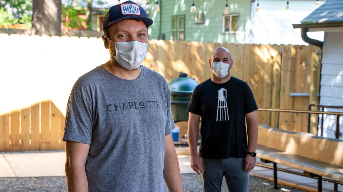 Chef Chris Coleman and general manager Sean Potter of The Goodyear House, which will reopen on Friday, May 22.