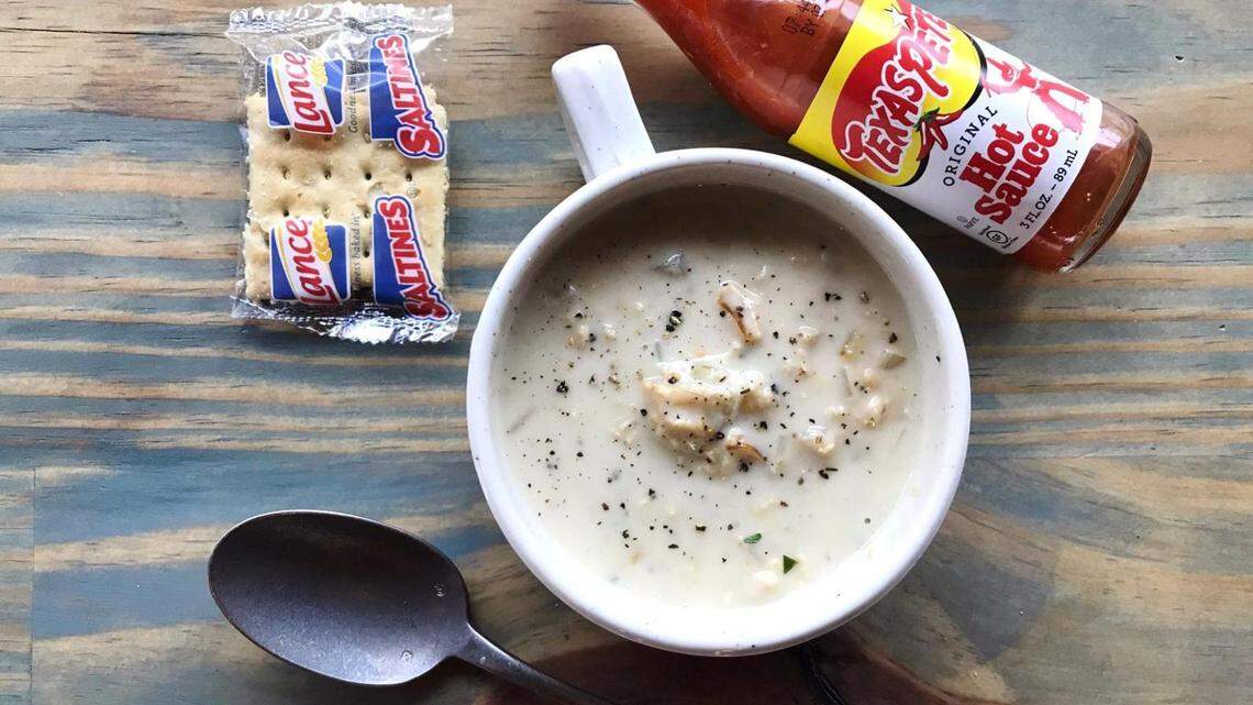 The classic New England style Mug O’ Chowder from The Waterman Fish Bar.