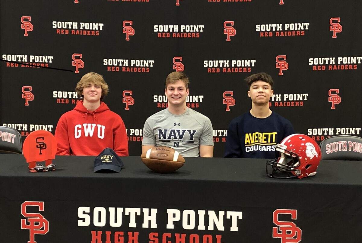 South Point High’s signees Wednesday: Davis Adcock, Will Ross and Mica Stowe