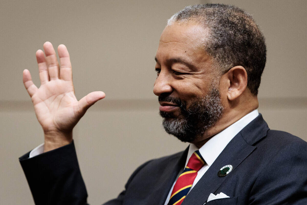 Robert Harrington is sworn in as Charlotte’s 60th mayor on Wednesday, July 1, 2026 in the Charlotte-Mecklenburg County Government building. Harrington succeeded Former Mayor Vi Lyles and will fill the position until December 2027.