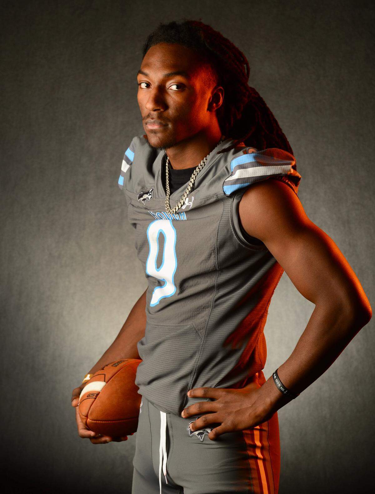 Hough Huskies defensive back Samari Matthews on Tuesday, December 9, 2025.