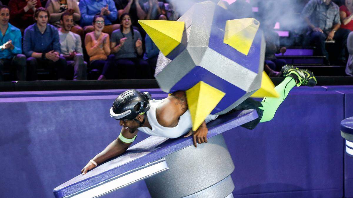 Charlotte teacher Barry White Jr. is one of five competitors on the premiere of the CBS show "Total Knock Out." White tries to cross an obstacle course, as other competitors shoot projectiles to slow him down. If White wins, he will be awarded a $50,000 prize.