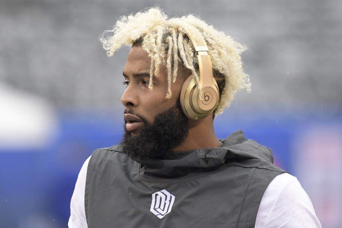 New York Giants wide receiver Odell Beckham is one of many premier receivers to be faced by Panthers cornerback James Bradberry this season. (AP Photo/Bill Kostroun)