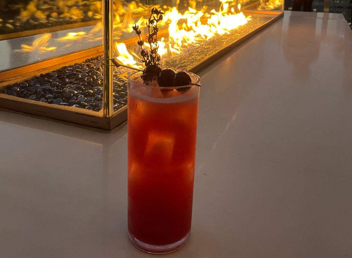 Nuvole restaurant’s The Beloved has Jack Daniel’s, Ancho Reyes, apple cider, cherry and club soda ($17). Proceeds will go toward relief efforts for Hurricane Helene.