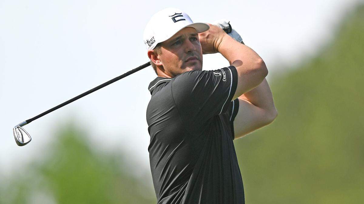Bryson DeChambeau watches the flight of his ball along the ninth fairway during the Wells Fargo Championship Pro-Am on Wednesday. DeChambeau will be competing in the the Wells Fargo Championship at Quail Hollow Club in Charlotte beginning Thursday.