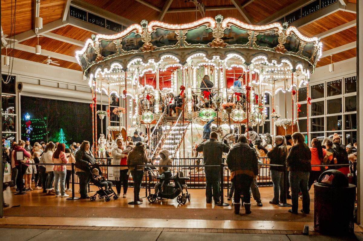 Carousel rides at Kannapolis Celebration of Lights are $2 per person, first-come, first-served.