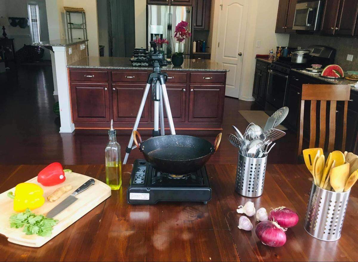 Santhoshi Radhakrishnan has pivoted from teaching Indian cuisine classes in-person to virtually.