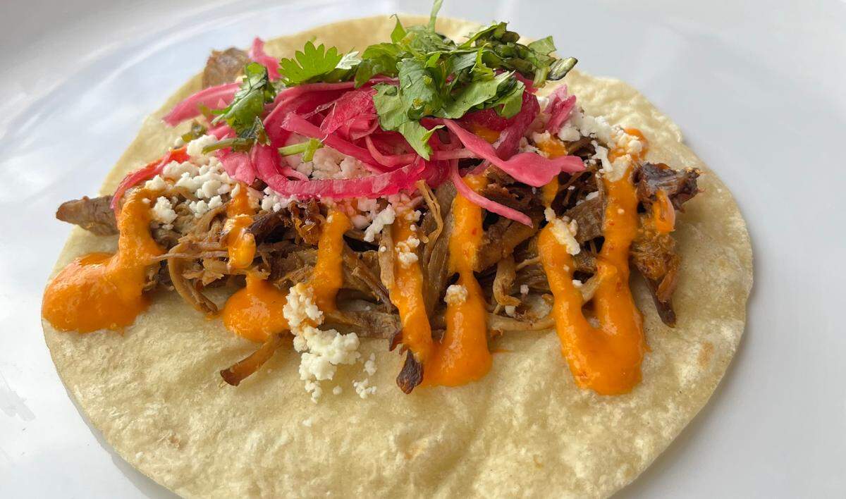 Picasso Taqueria’s barbacoa taco.
