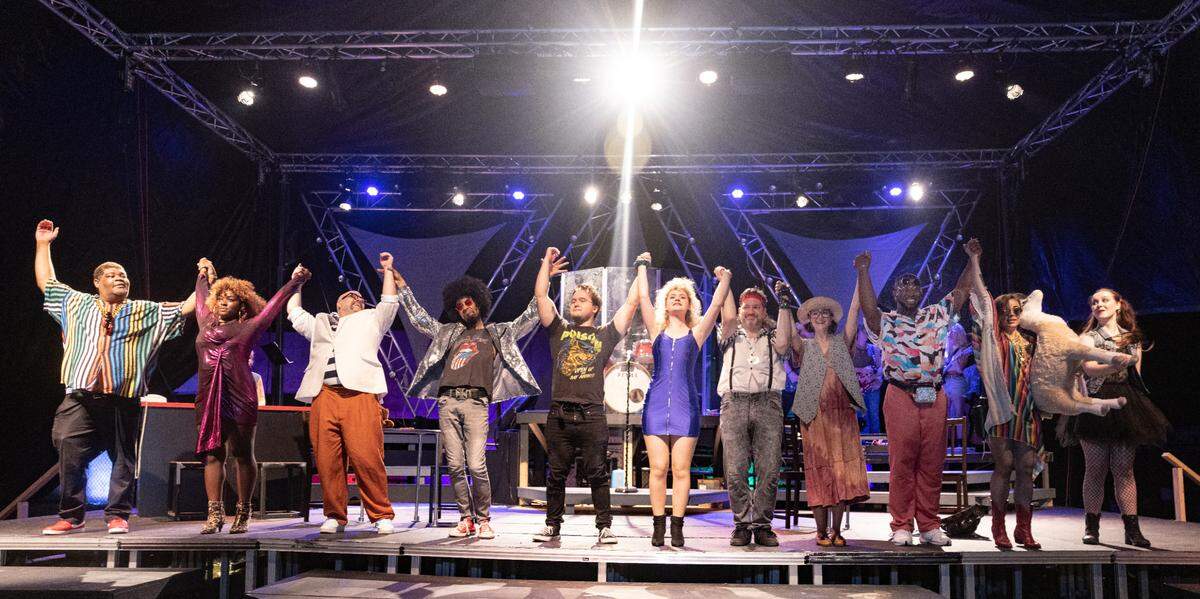 Despite a fully vaccinated company, Actor’s Theatre of Charlotte had to cut short its outdoor production of “Rock of Ages,” this summer, when two actors contracted COVID-19.