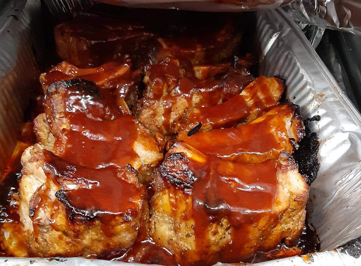 Expect Southern favorites smothered in barbecue sauce at Sandra Lee’s Country Kitchen.