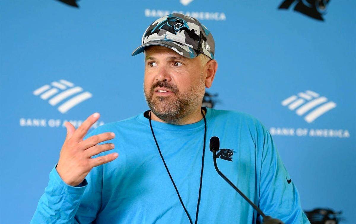 Carolina Panthers head coach Matt Rhule enters his third season in 2022.