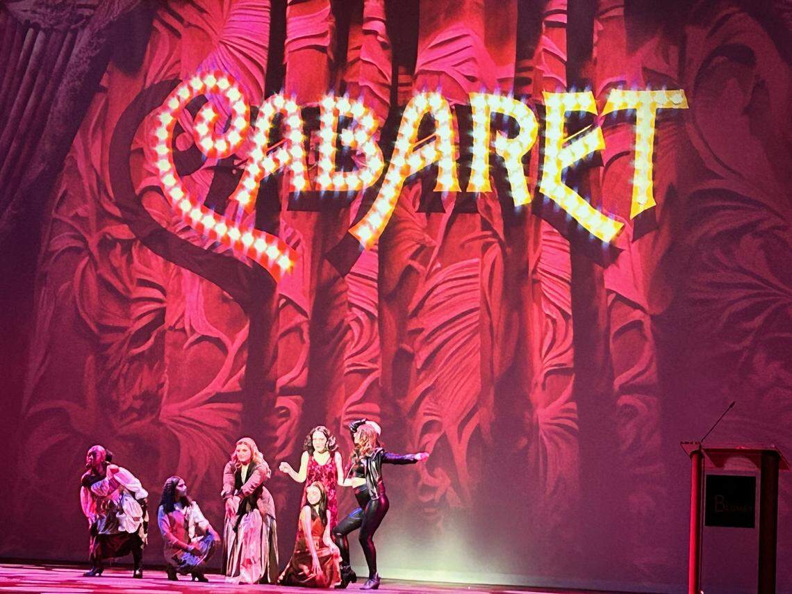 The Best Actress nominees performed a medley of numbers from their shows Sunday night at the Blumey Awards.