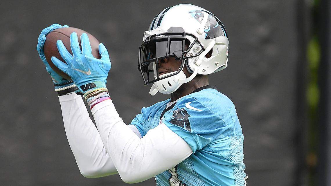 Carolina Panthers wide receiver Devin Funchess (17) is in a contract year at just 24 years old, and is ready to make an impact as the team's No. 1 receiver.
