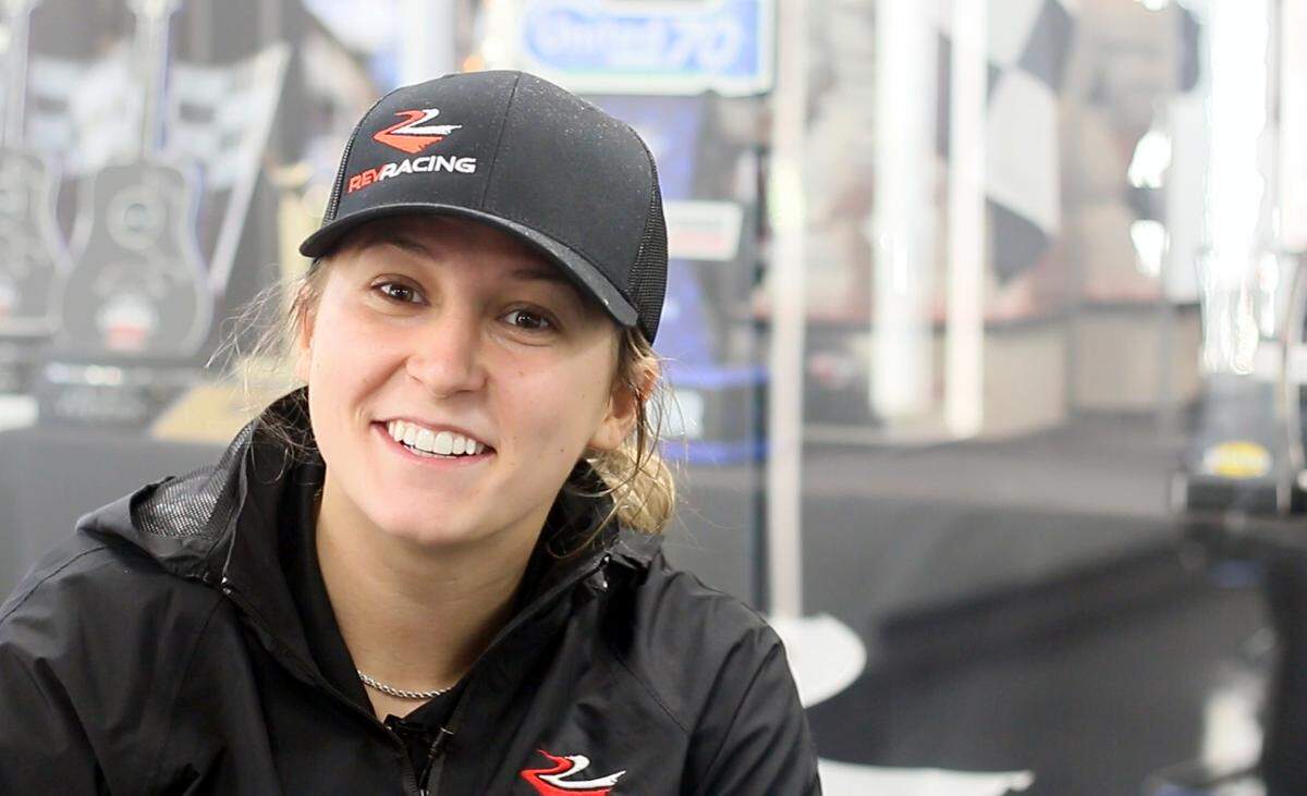 Paige Rogers, 19, of Fort Wayne, Indiana, wants to see more women in racing, STEM and other fields.