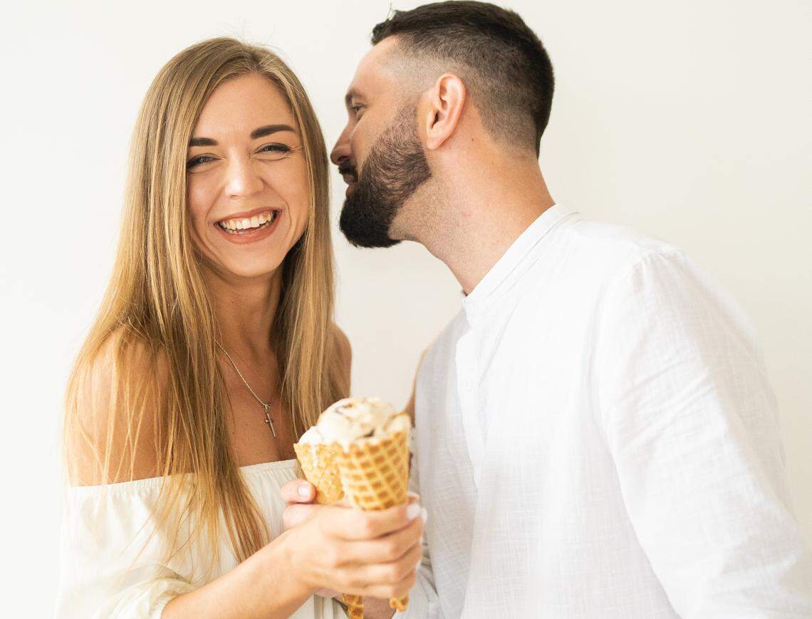 Yulia’s Ice Cream co-owners Yuliya Shvinhelskaya and Taylor Richardson.