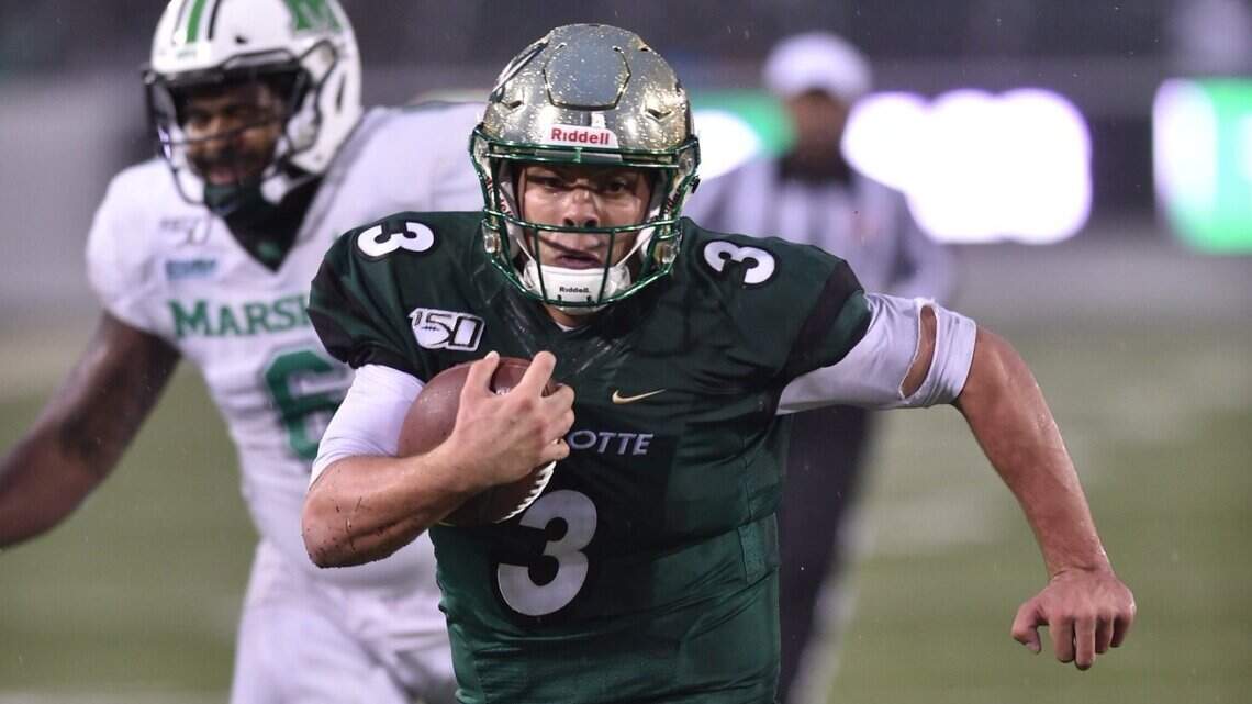 Charlotte 49ers starting quarterback out against UNC