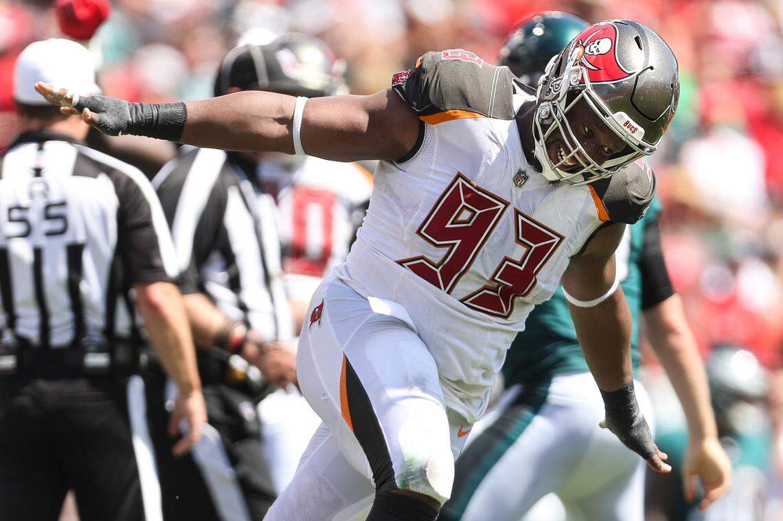 Tampa Bay Buccaneers defensive tackle Gerald McCoy (93) will be a Carolina Panther. MONICA HERNDON | Times