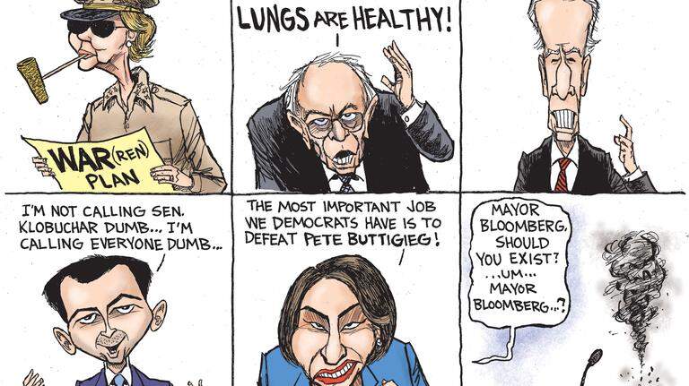 Kevin Siers cartoon: The Democrats’ thriller in Las Vegas