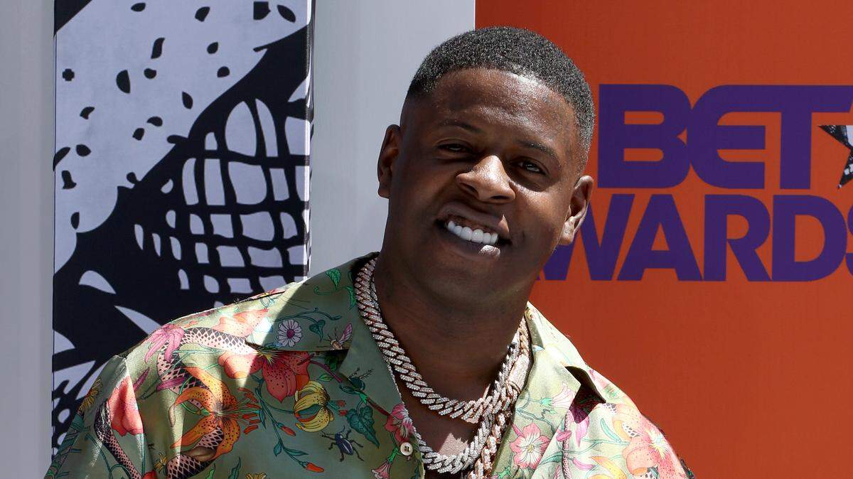 Blac Youngsta arrives at the BET Awards at the Microsoft Theater on Sunday, June 24, 2018, in Los Angeles. (Photo by Willy Sanjuan/Invision/AP)