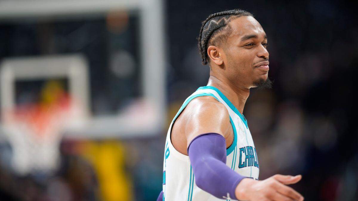 Charlotte Hornets forward PJ Washington returned Wednesday after missing four games due to the NBA’s health and safety protocols. (AP Photo/David Zalubowski)