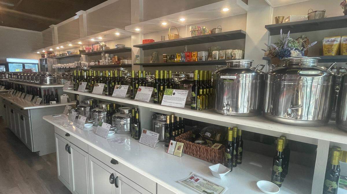 Southern Olive boasts an impressive selection of infused olive oils and balsamic vinegar selections.