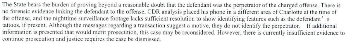 Mecklenburg District Attorney’s Office dismissed the case against David Graves on March 4.