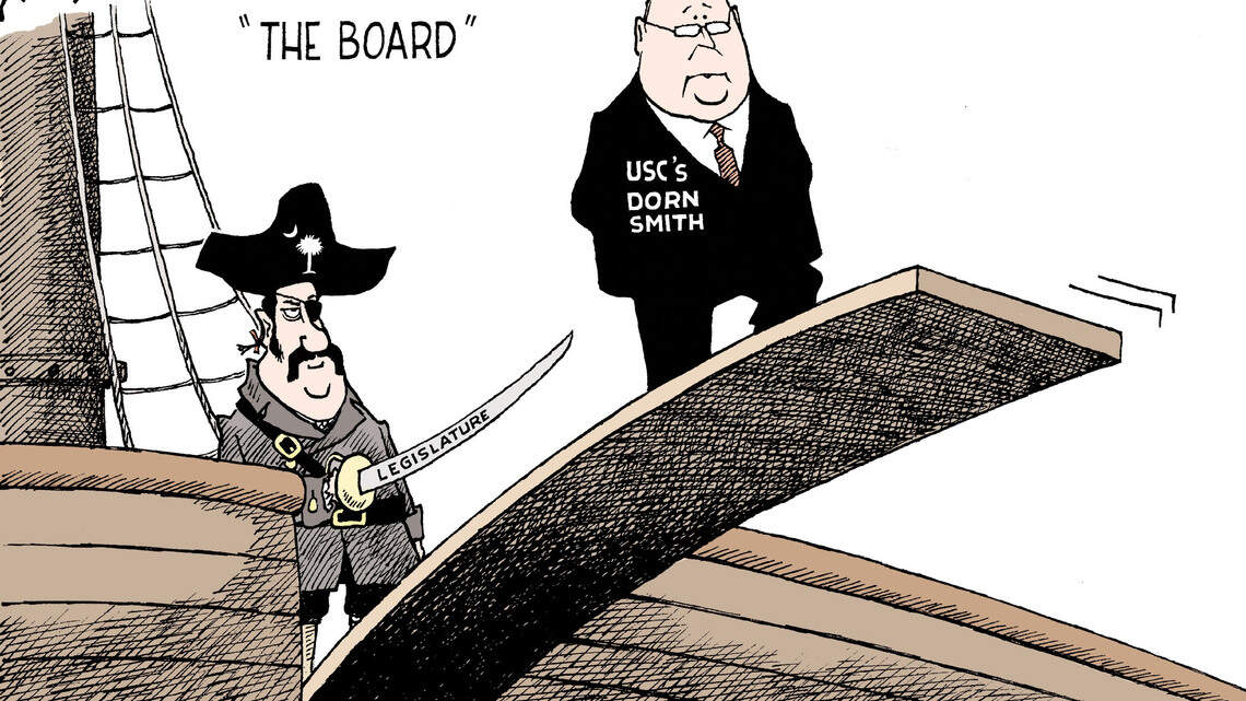 Ariail toon: A shot across the bow - or more - at the University of South Carolina