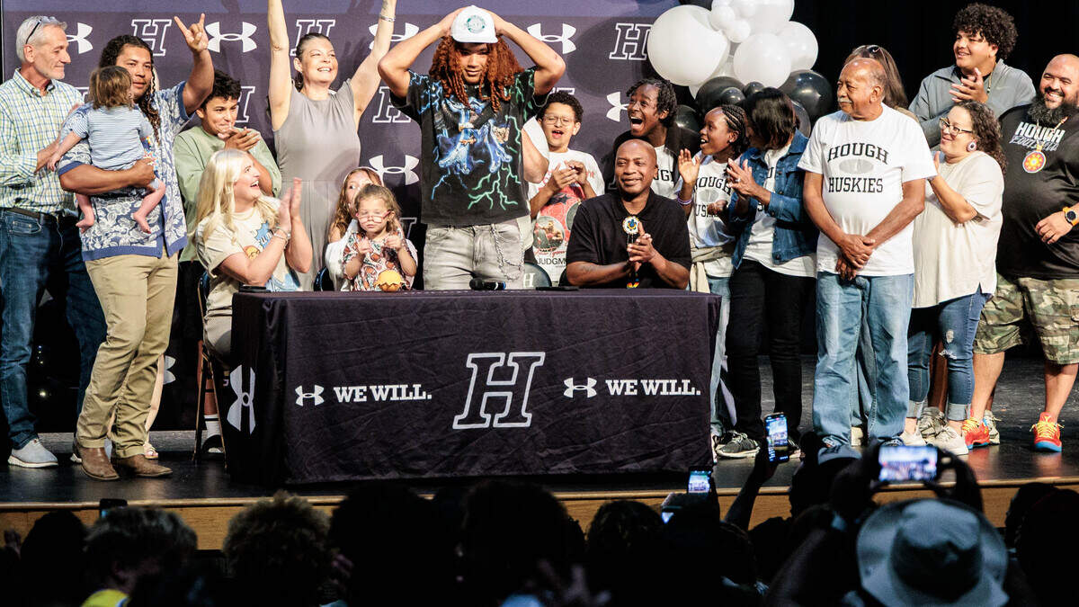 Ethan Royal announced his commitment to Marshall University on Thursday, June 25, 2026, at the Hough High School auditorium in Cornelius, North Carolina. Royal led the Huskies to their first state championship and was named MVP in December.