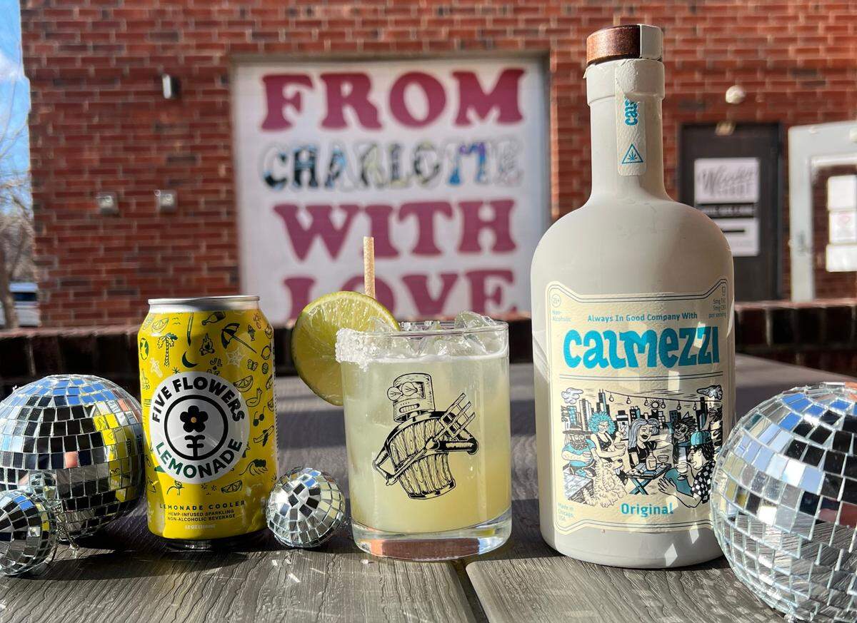 Wooden Robot has a selection of mocktails and THC CBD drinks available.