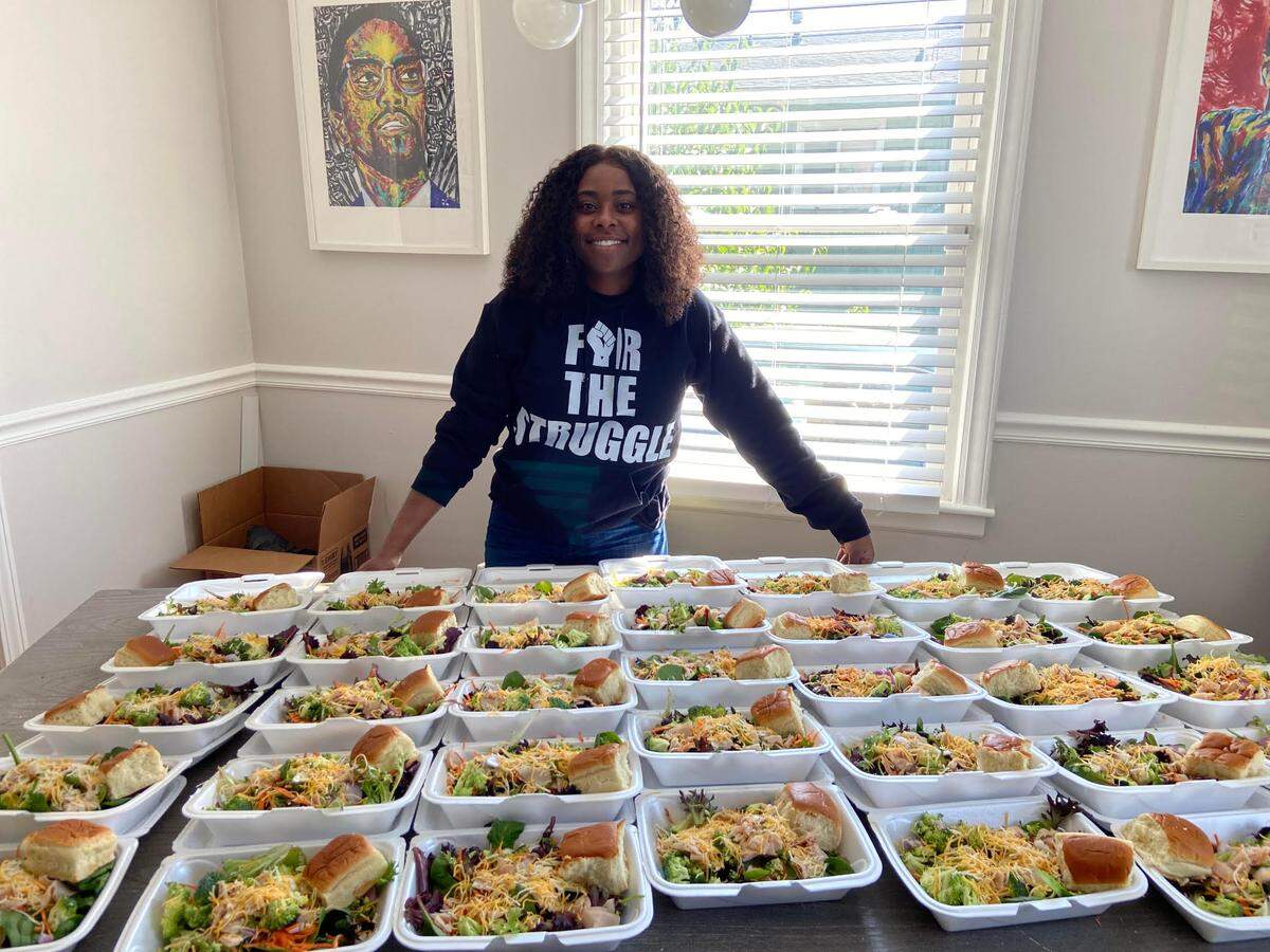 Alesha Brown, who launched her Charlotte nonprofit For The Struggle in 2019, says voters want leaders who are more concerned about people than partisanship.