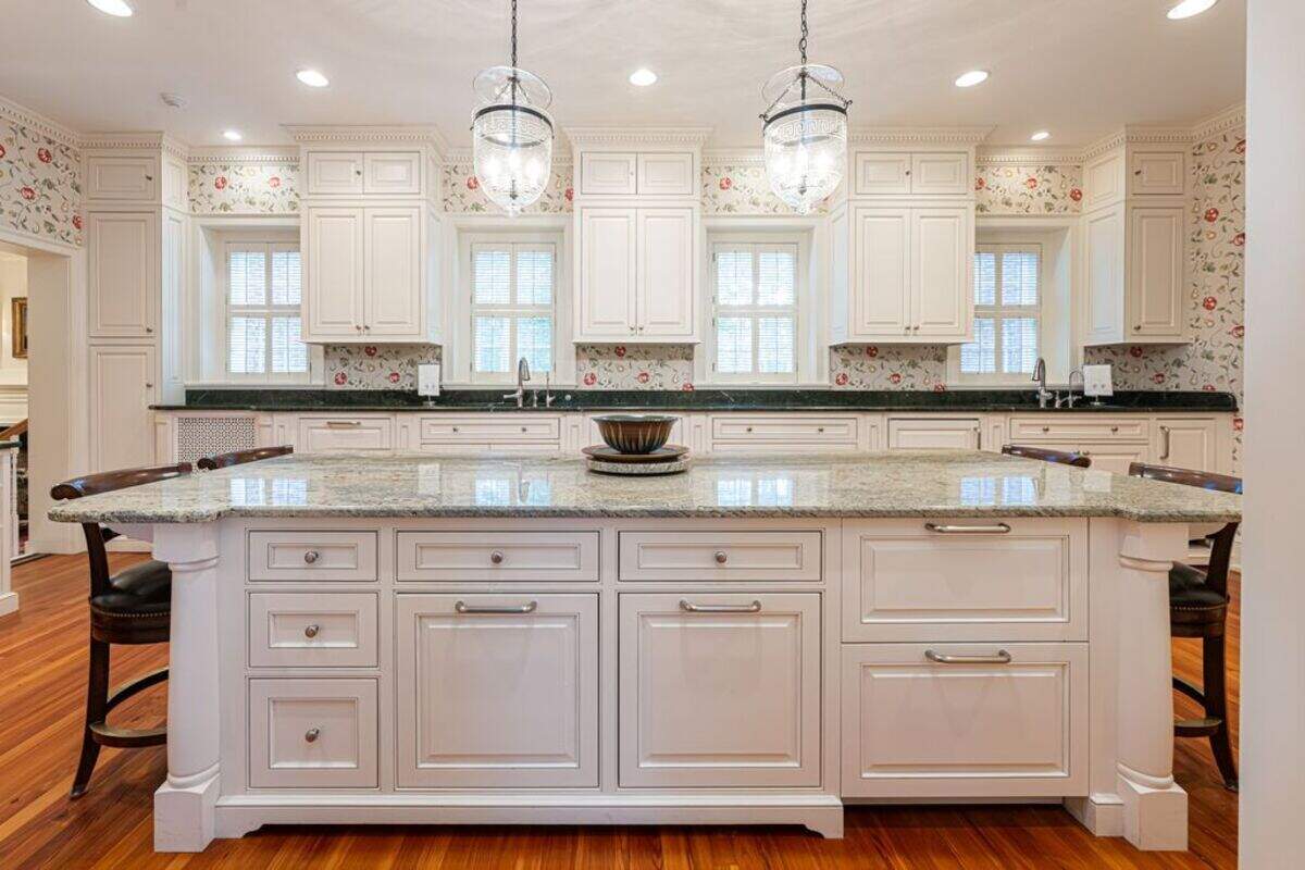 The kitchen of the Vanderbilt Road mansion.