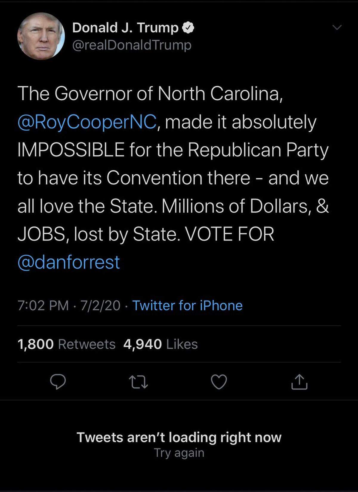 The original Tweet