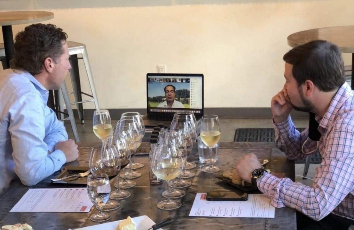 Virtual wine tastings with Petit Philippe have been a popular corporate holiday celebration option, including this one featuring Master Sommelier and Proprietor of Lingua Franca, Larry Stone.