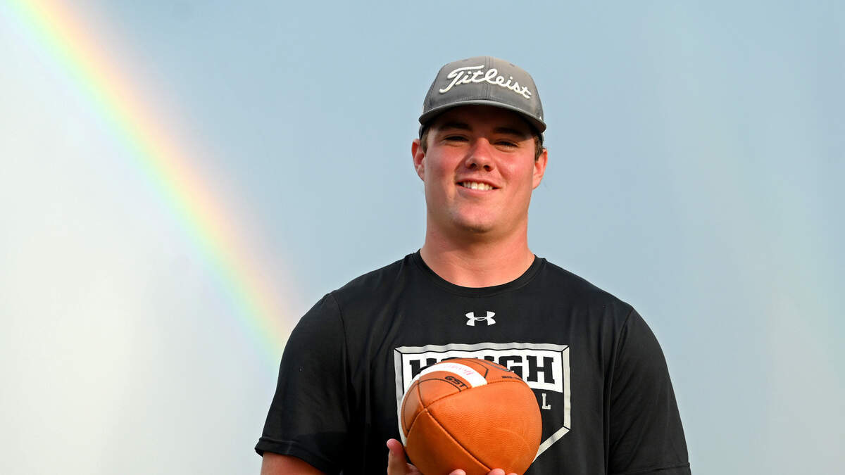 Hough High quarterback Tad Hudson on Thursday, August 4, 2022.