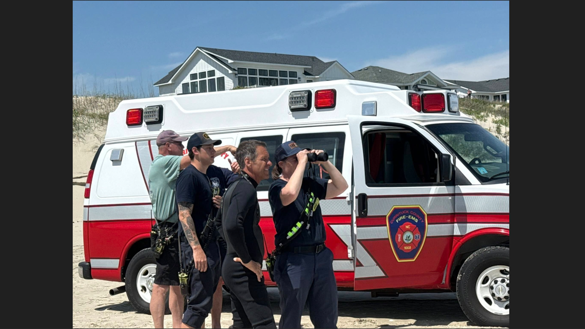 The rescue happened Wednesday morning near Corolla, and all three people suffered symptoms of hypothermia, the Corolla Fire & Rescue Squad says.