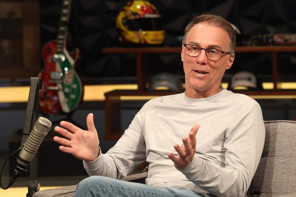 NASCAR driver and TV commentator Kevin Harvick discusses his career at Richard Childress Racing and first race at Rockingham Speedway during an interview on Monday, February 24, 2025. Harvick drove the No. 29 Chevrolet Goodwrench in the Dura Lube 400 finishing 14th at Rockingham Speedway on February 26, 2001. Harvick became the team’s driver following the death of Dale Earnhardt in the Dayton 500.