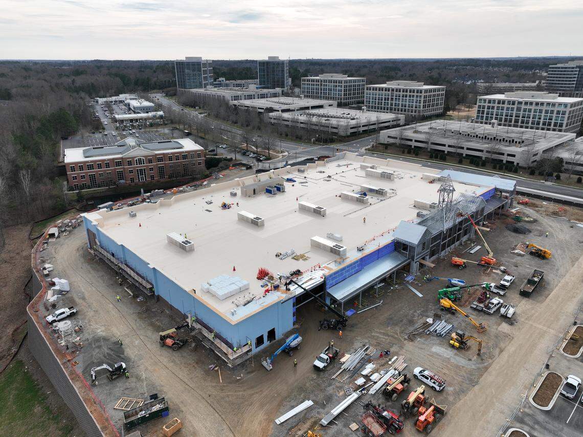 Wegmans begins hiring for full-time employees for the Rochester, N.Y., grocers first Charlotte store, under construction at 11550 North Community House Road.